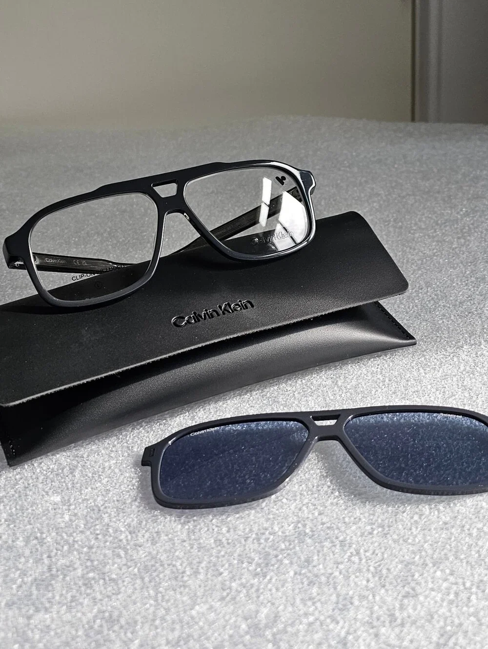 NWOT - Calvin Klein CK24549 Mag Set 021 - Aviator 2 In 1 Rx Frames